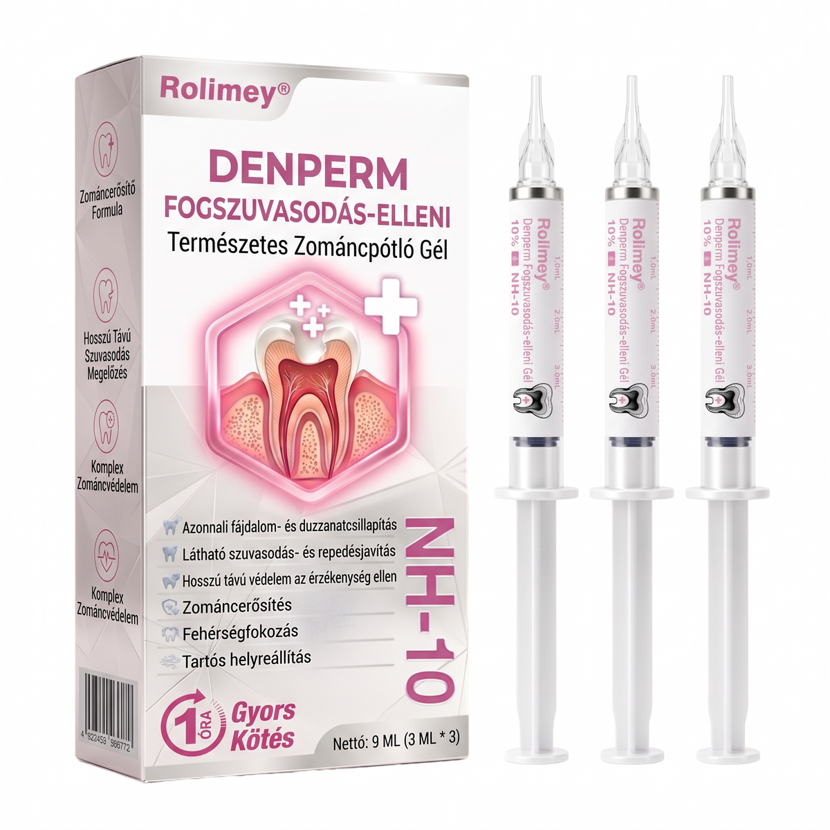 Rolimey® DenPerm – Természetes, zománcpótló gél szuvas léziók kezelésére🎃