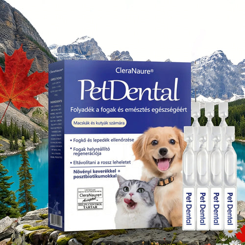 🥇[Hivatalos áruház] CleraNaure® Pet Dental & Digestive Health Oral Liquid – Frissíti a leheletet, eltávolítja a fogkövet, elősegíti az íny regenerálódását és stabilizálja a fogakat (macskák és kutyák számára) – Ma 80% kedvezménnyel!- 🌻