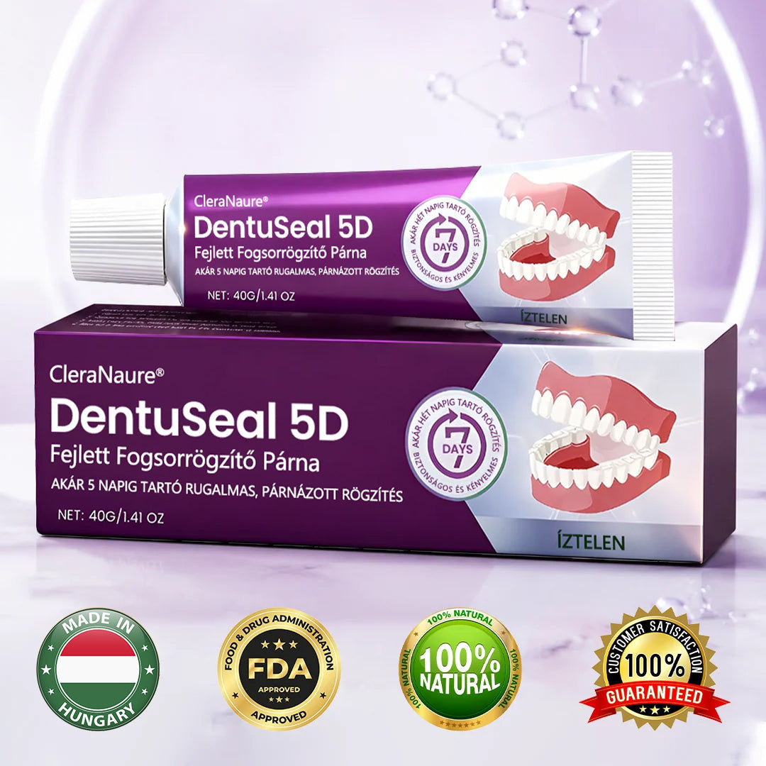 CleraNaure® DentuSeal 5D fejlett műfogsorrögzítő és párnázó ragasztó-🔥