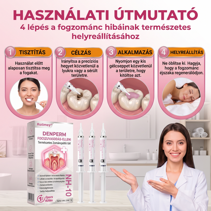 Rolimey® DenPerm – Természetes, zománcpótló gél szuvas léziók kezelésére🎃