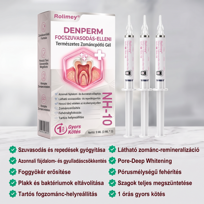 Rolimey® DenPerm – Természetes, zománcpótló gél szuvas léziók kezelésére🎃