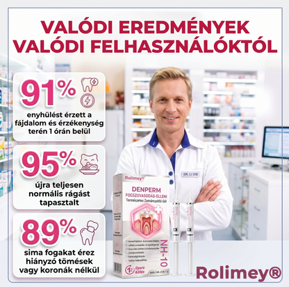 Rolimey® DenPerm – Természetes, zománcpótló gél szuvas léziók kezelésére🎃