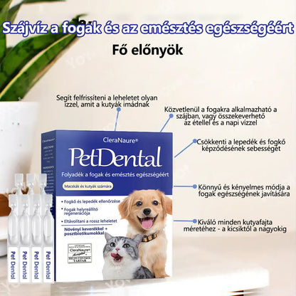 🥇[Hivatalos áruház] CleraNaure® Pet Dental & Digestive Health Oral Liquid – Frissíti a leheletet, eltávolítja a fogkövet, elősegíti az íny regenerálódását és stabilizálja a fogakat (macskák és kutyák számára) – Ma 80% kedvezménnyel!- 🌻