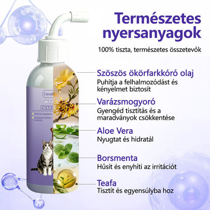 🥇CleraNature® WaxLift állati fülöblítő