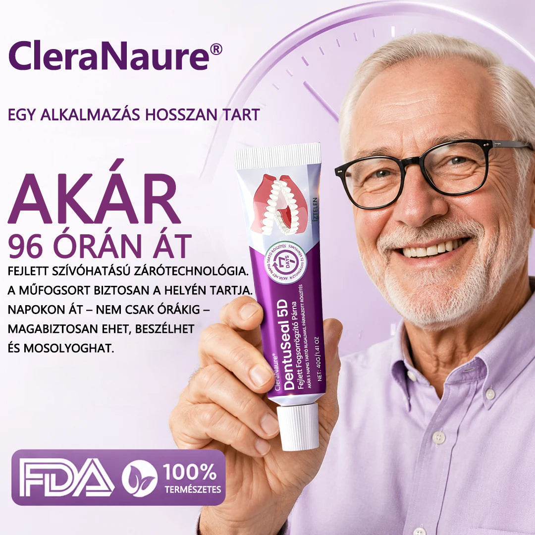 CleraNaure® DentuSeal 5D fejlett műfogsorrögzítő és párnázó ragasztó-🔥